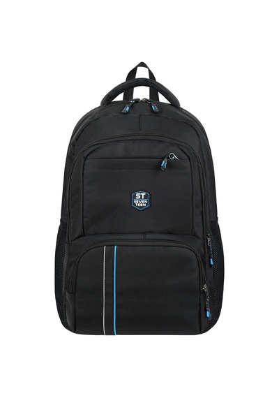 Seventeen Unisex Suya Dayanıklı Çok Bölmeli Laptop, Okul Ve Günlük Kullanım Sırt Çantası 4904 Siyah-mavi