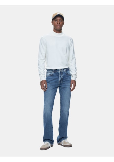 LTB Tınman 401 Orta Bel Düz Paça Mid Indigo Jean Pantolon Mavi