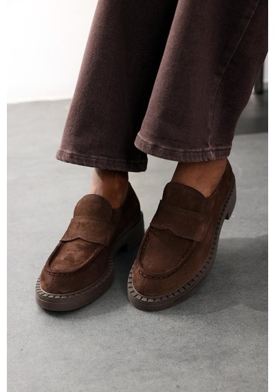 5in1Canpolat Kahverengi Klasik Loafer 20403
