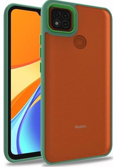 Xiaomi Redmi 9c Kılıf Zore Flora Kapak Yeşil
