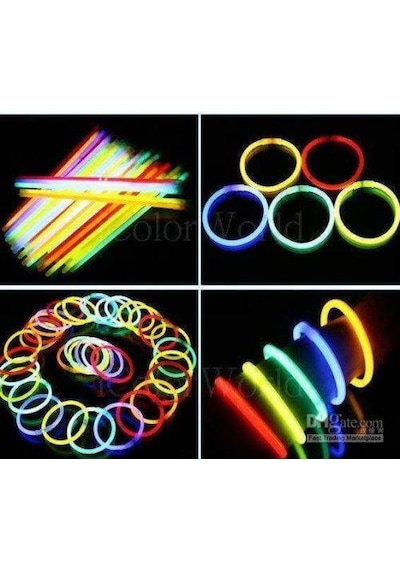 100 Adet Işıklı Çubuk Glow Stick Fosforlu Çubuk