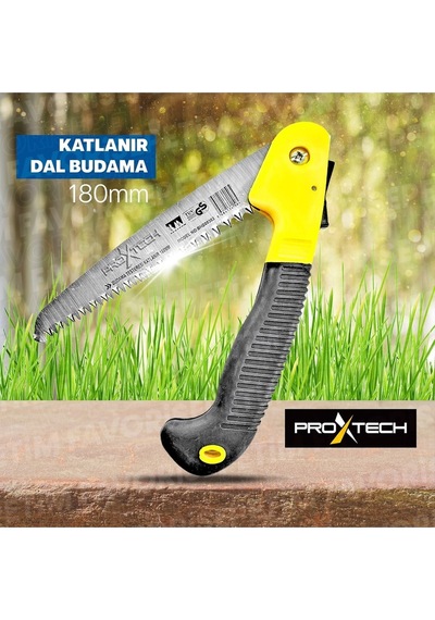 Proxtech Teleskopik Saptakmalı 330mmtestere,180mm Katlanır Budama Testeresi Dal Budama Makası 3lü