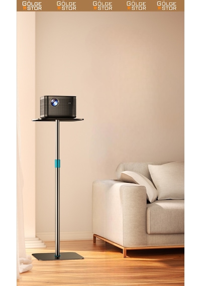Gölge Stor Projeksiyon Cihazı Standı Ayaklı Projeksiyon Tablalı Model Ayarlanabilir Yükseklik Tripod