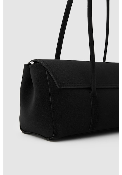 Shule Bags Mari Vintage Baget Çanta Siyah