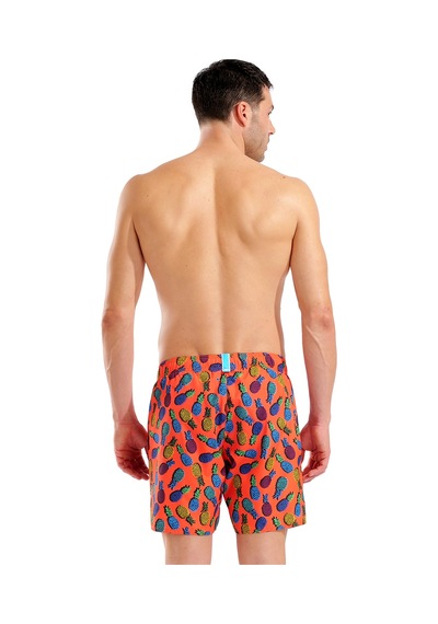 Arena Water Prints Beach Erkek Turuncu Deniz Şortu 007153350