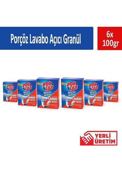 Lavabo Açıcı Granül 100 Gr X 6 Adet