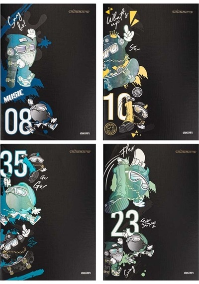 Deli Full Force Is Cool Notebook A5 Çizgili 40yp. Fa540