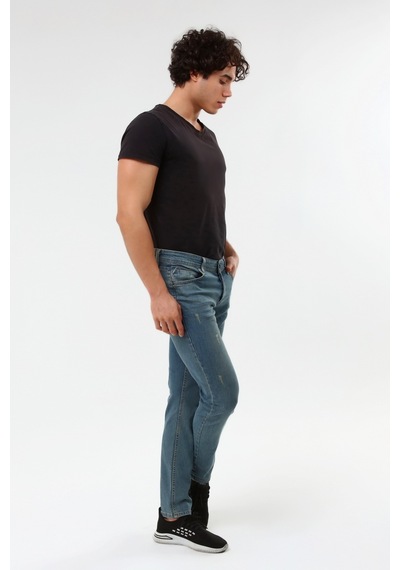 Digital Jeans Dar Kesim Erkek Yıpratmalı Kot Pantolon Yeşil Tint Açık Gri Digital Jeans Dar Kesim Erkek Yıpratmalı Kot Pantolon Yeşil Tint Açık Gri
