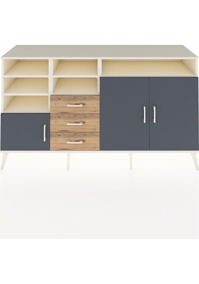 Hyperion Konsol 7 Raflı 3 Çekmeceli 3 Kapaklı 176x44x99 Aytaşı-an Aytaşı-antrasit/çam Hyperion Konsol 7 Raflı 3 Çekmeceli 3 Kapaklı 176x44x99 Aytaşı-an Aytaşı-antrasit/çam