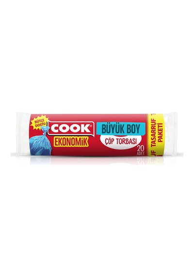 Cook Ekonomik Büyük Çöp Torbası 20'li - 7 Adet Tarı