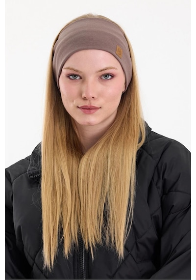 Kadın %100 Pamuklu Termal, Kaymaz, Terletmez, Ultra Hafif, Spor Saç Bandı Bandana - Tek Ebat / Kahverengi Kahverengi