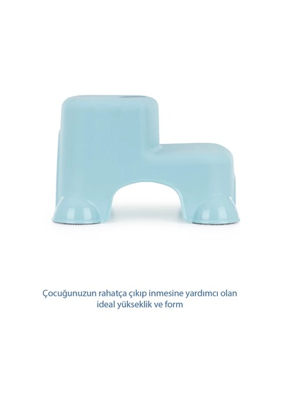 Babyjem Kaydırmaz Bebek Katlı Basamağı Soft Mavi
