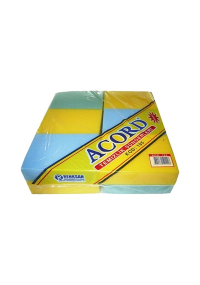 Acord Renkli Bulaşık - Sıvacı Süngeri 12 Li