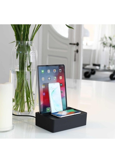 Alldock Wireless Kablosuz Şarj Standı - Siyah
