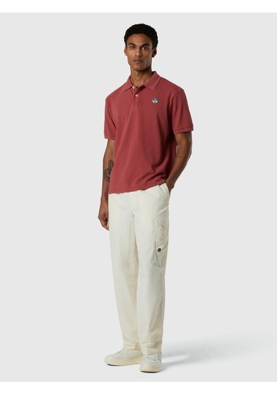 North Sails Baskılı Kısa Kollu Erkek Polo Yaka T-shirt-33370 Bordo