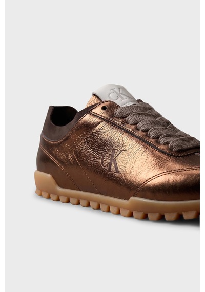 Calvin Klein Parlak Deri Sneaker Ayakkabı Hw0hw0330502n Kadın Ayakkabı Hw0hw03305 02n Bronz Calvin Klein Parlak Deri Sneaker Ayakkabı Hw0hw0330502n Kadın Ayakkabı Hw0hw03305 02n Bronz