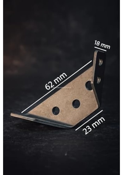 Köşe Bağlantı Aparatı 62x23x18 Mm 1 Mm Kalınlık Montaj Plakası Ahşap Raf Masa Dolap Bağlantısı Mobilya Monta Diğer