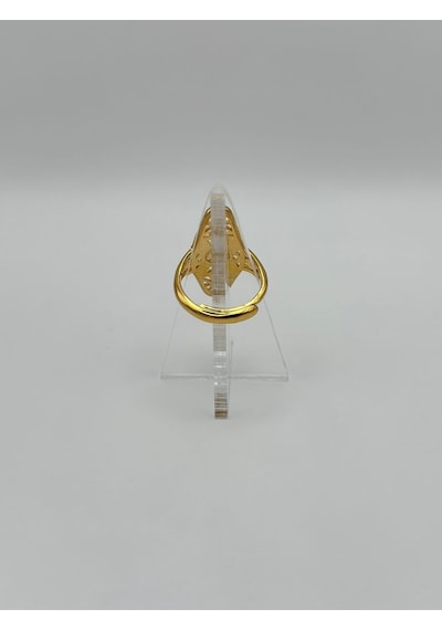 Arnes Jewelry Çelik 22 Ayar Altın Kaplama Ayarlanabilir Yüzük Ar502nes Gold