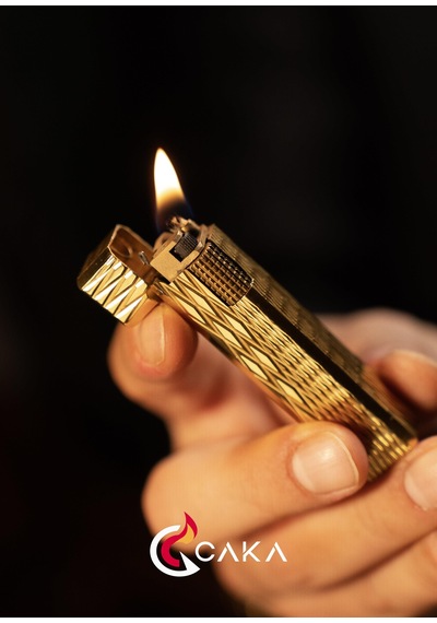 Caka Lighter Petra Titan Gold Benzinli Çakmak - Ckl-068