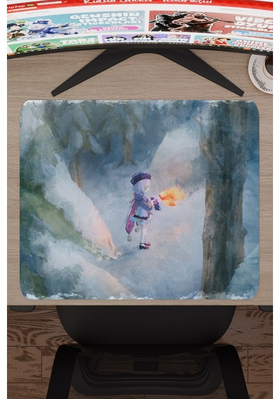 Qiqi Genshin Impact Anime Gacha V3 - 48x40 Xl Gaming Mouse Pad Fare Altlığı