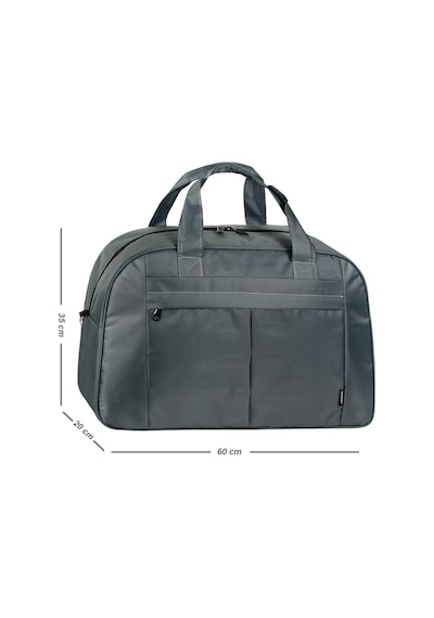 Galb Leather Komple Astarli 1 Kalite Capraz Askilikli Seyahat Cantasi Buyuk Boy Gri
