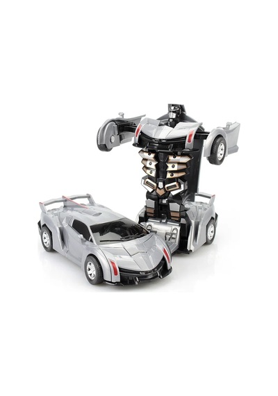 Transformers Robot Çek Bırak Kendinden Robota Dönüşen 1:32 Bugatti Lamborghini Araba Mavi