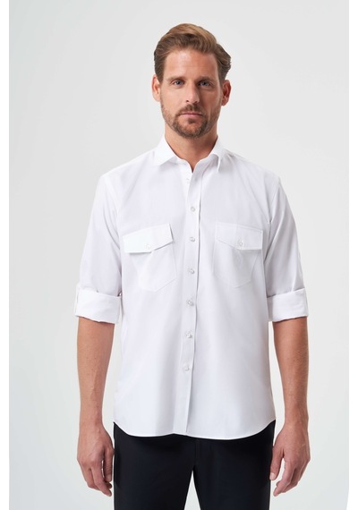Bisse Erkek Regular Fit Spor Gömlek Beyaz Gm23k232060 D01 Beyaz