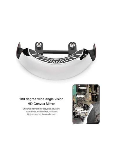 Busstier Evrensel Motosiklet Dikiz Aynası 360 Dönebilen Ayarlanabilir Yan Ayna Seti 8mm/10mm Uyumlu
