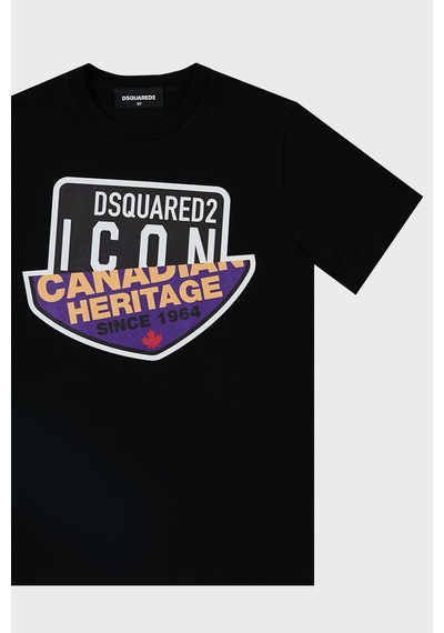 Dsquared2 Çocuk T Shirt Dq0244-d002f Black Siyah