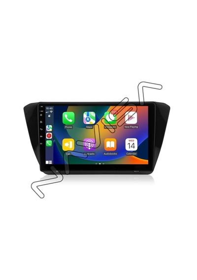 Navısa Skoda Rapıd 4 Gb Ram 64 Gb Hafıza Uyumlu Androıd Multımedıa Teyp 9.0 İnç