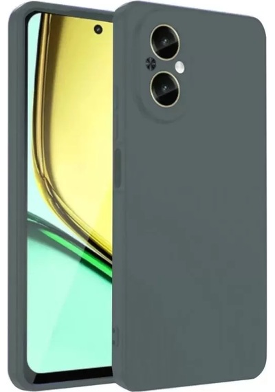 Newface Realme 12 Lite Kılıf First Silikon - Koyu Yeşil