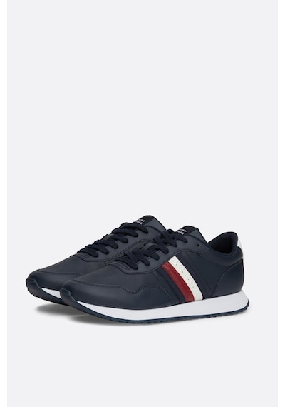 Tommy Hilfiger Erkek Marka Logolu Bağcıklı Spor Ayakkabı Lacivert