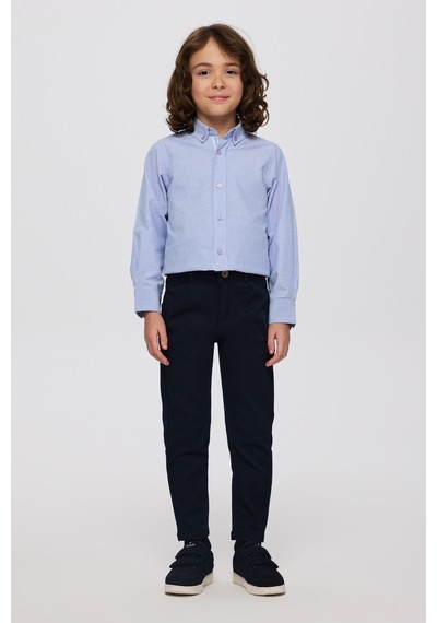 Panço Erkek Çocuk Düğmeli Pantolon Lacivert