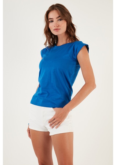 Lela Pamuklu Bisiklet Yaka Kolsuz Bayan T Shirt 5864019 Saks