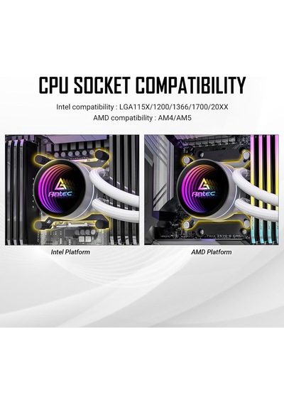 Luna 360 White Argb, All-in-one Sıvı Cpu Soğutucu, 360mm Radyatör, 3x120mm Pwm Argb Fan, Infinity Mirror Pompa Başlığı, Intel Lga1851/1700 Ve Amd Am5/am4 Uyumlu, Beyaz Çok Renkli Luna 360 White Argb, All-in-one Sıvı Cpu Soğutucu, 360mm Radyatör, 3x120mm Pwm Argb Fan, Infinity Mirror Pompa Başlığı, Intel Lga1851/1700 Ve Amd Am5/am4 Uyumlu, Beyaz Çok Renkli