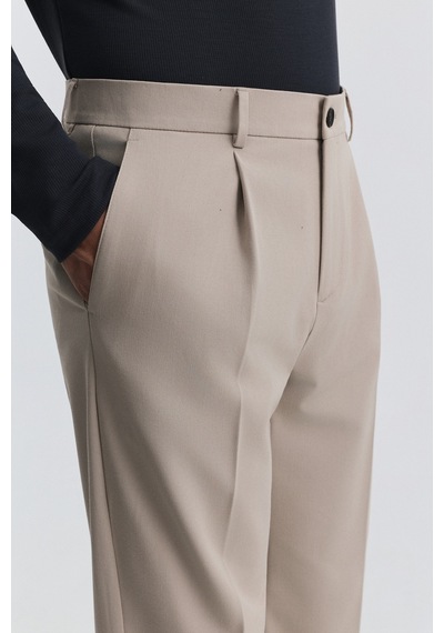 Antioch Regular Fit Pileli Pantolon Bej