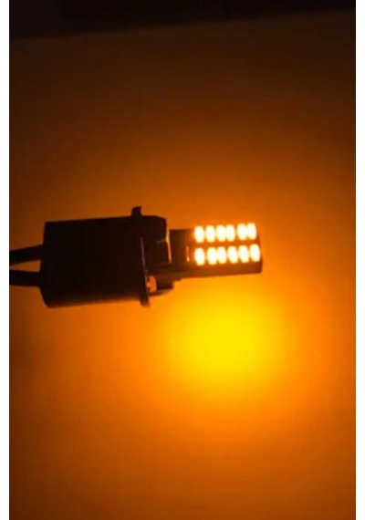 T10 W5w 24 Smd Led Ampul Turuncu Canbus Park Sinyal İç Aydınlatma 2 Adet