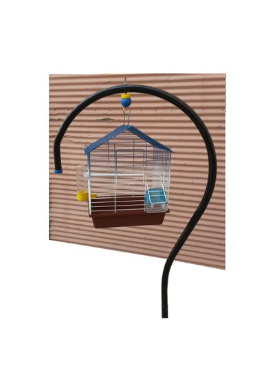 Kuş Kafes Askısı Stand Siyah