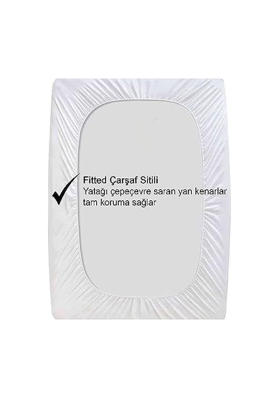 Vionel Home%100 Pamuk, Full Kenar Fitted Sıvı Geçirmez,tek, Çift Kişilik Bebek Yatak Koruyucu Çarşaf Alez 90x190