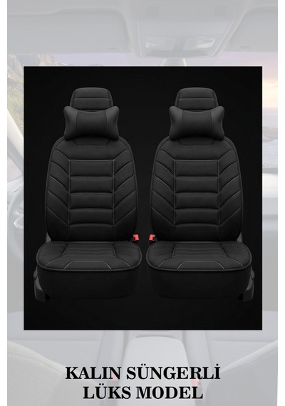 Volkswagen Polo 2011 Uyumlu Lüks Premium Siyah Renk 2 Adet Minder Ve Yastık