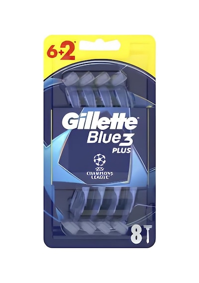 Gillette Blue3 Plus Tıraş Bıçağı 6+2 Li 4 Adet