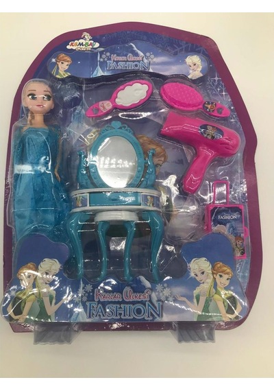 Kembay Oyuncak Mobilya Güzellik Setli Bebek Kmb-027