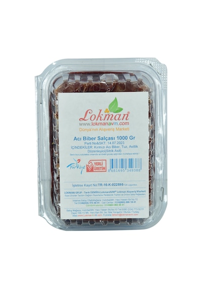 Lokman Avm Acı Biber Salçası 1 KG