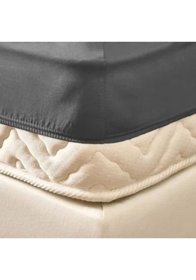 Soft Basic Çift Kişilik Lastikli Çarşaf - Antrasit - 160x200 Cm Renkli