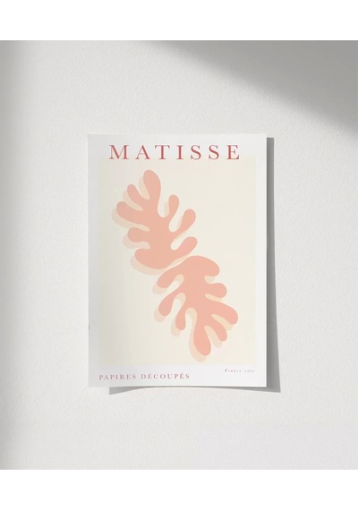 Çerçevesiz Poster Matisse Pembe Bitki