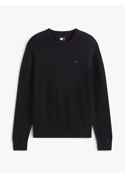 Tommy Hilfiger Tjm Slım Ess Sweater Ext Erkek Siyah Kazak - Dm0dm21787