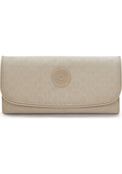 Kipling Kıplıng Money Land Büyük Boy Cüzdan Bej Sıgn Beıge Emb Bej