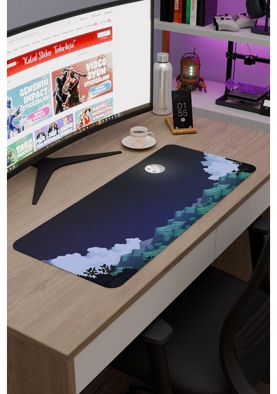 Terraria Kaymaz Dikişli Kauçuk Oyuncu Mousepad V4 - 70x30 Xl Gaming Mouse Pad Fare Altlığı