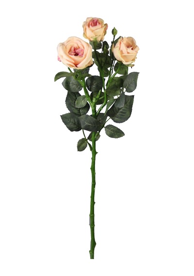 Yapay Piano Gül Dalı Pudra 66 Cm Pudra