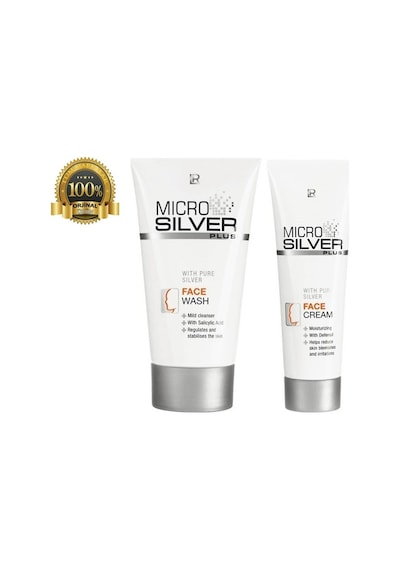 LR Microsilver Plus Yağlı ve Akneli Ciltler Yüz Bakım Seti 150 ML